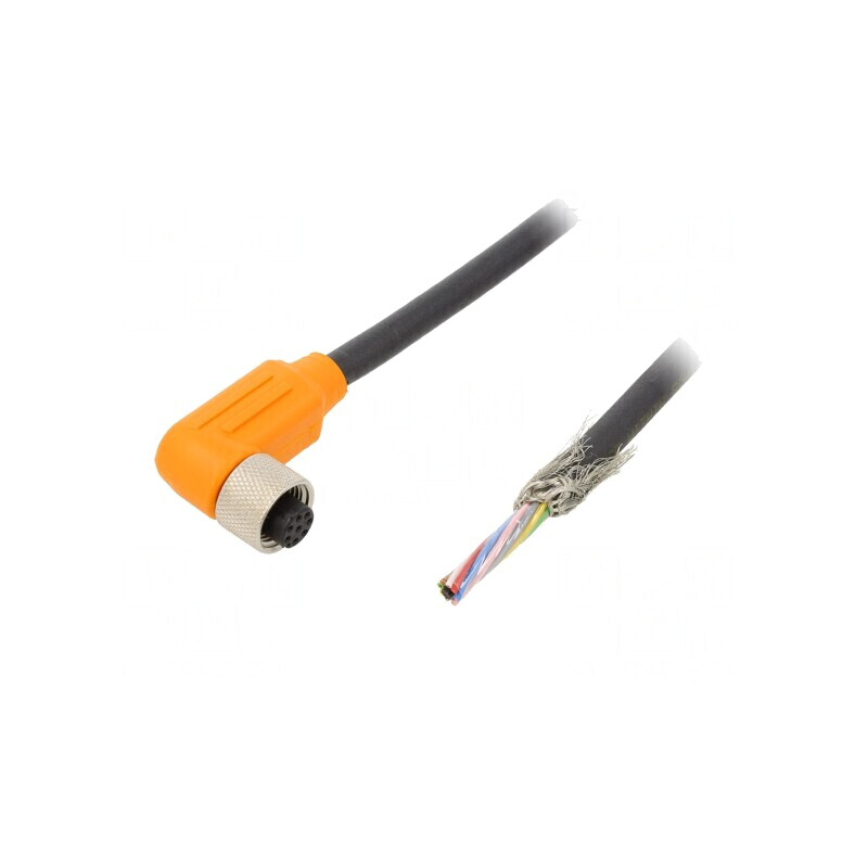 Cablu de Conectare M12 8-PIN Unghi 5m IP67 | Electronic-mag.ro | Componente Electronice