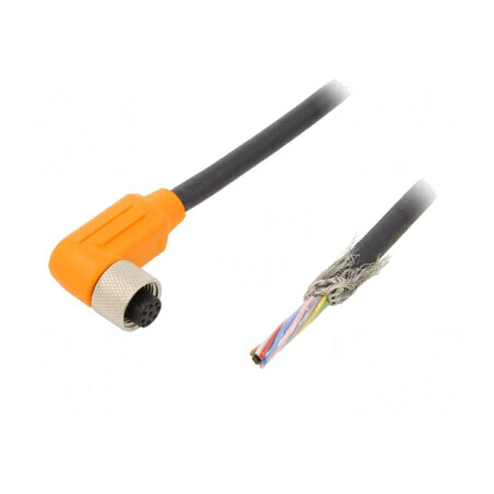 Cablu de Conectare M12 8-PIN Unghi 5m IP67 | Electronic-mag.ro | Componente Electronice