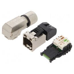 Mufă RJ45 Cat 6a Ecranat IDC 8p8c 5.5-10mm | Electronic-mag.ro | Componente Electronice