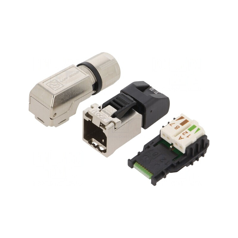 Mufă RJ45 Cat 6a Ecranat IDC 8p8c 5.5-10mm | Electronic-mag.ro | Componente Electronice