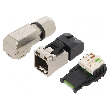 Mufă RJ45 Cat 6a Ecranat IDC 8p8c 5.5-10mm | Electronic-mag.ro | Componente Electronice