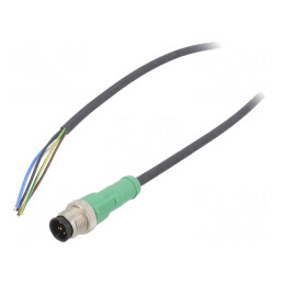 Cablu Conectare M12 5 PIN 10m 60VAC 4A PUR | Electronic-mag.ro | Componente Electronice