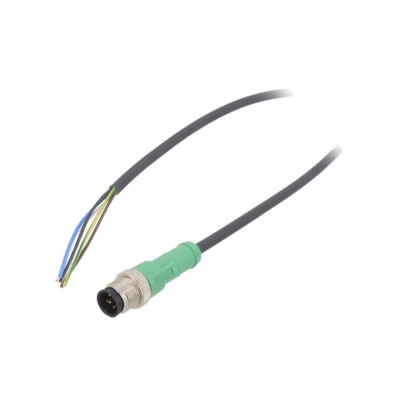 Cablu Conectare M12 5 PIN 10m 60VAC 4A PUR | Electronic-mag.ro | Componente Electronice