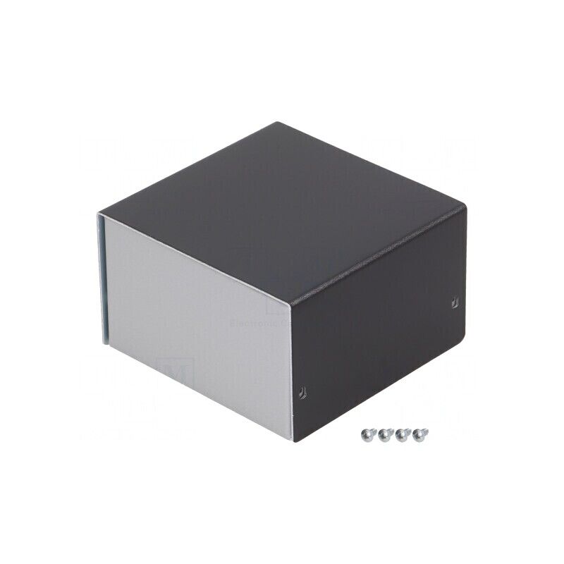 Carcasă aluminiu argintiu 100x103x63 mm | Electronic-mag.ro | Componente Electronice