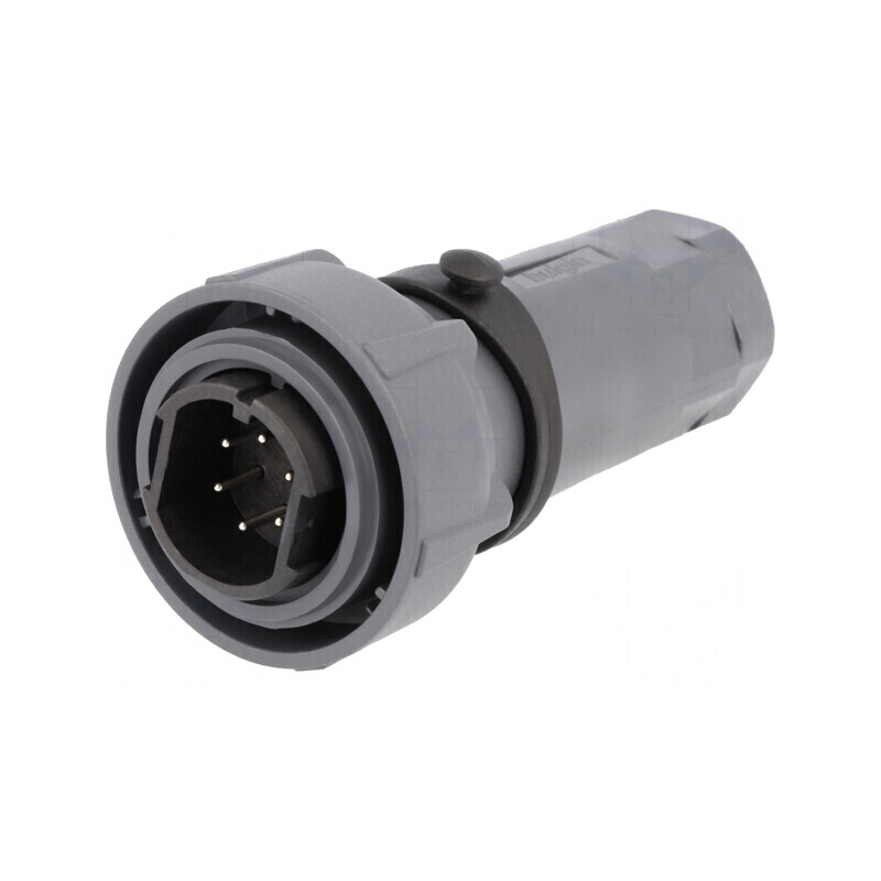 Conector circular mufă tată 6 pini nichelat Buccaneer 7000 | Electronic-mag.ro | Componente Electronice