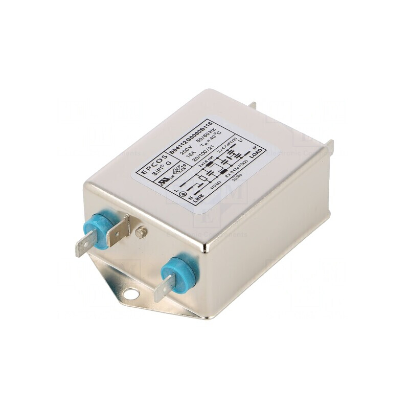 Filtru Anti-Interferențe Monofazat 250VAC 16A | Electronic-mag.ro | Componente Electronice
