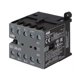 Contactor 3P NO 220-240VAC 7A cu 3 Contacte Auxiliare NC | Electronic-mag.ro | Componente Electronice