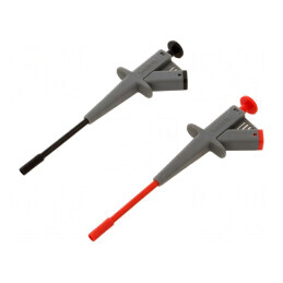 Clips de Măsurare cu Pensetă 4A 1kVDC Negru și Roșu 4mm | Electronic-mag.ro | Componente Electronice