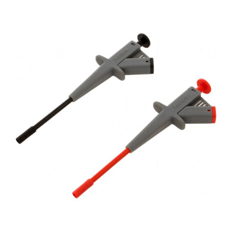 Clips de Măsurare cu Pensetă 4A 1kVDC Negru și Roșu 4mm | Electronic-mag.ro | Componente Electronice