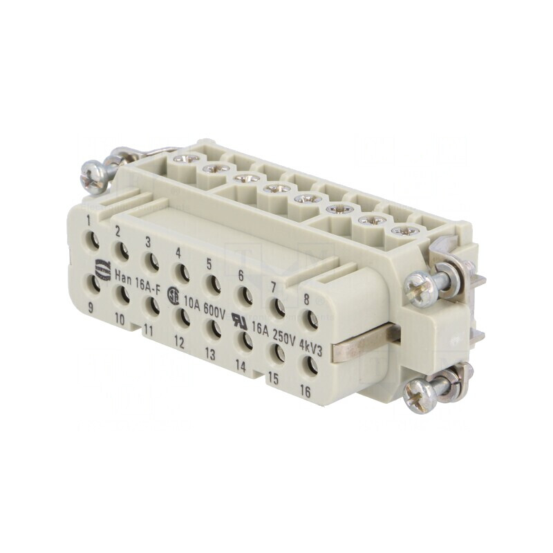 Conector HDC Inserturi Mamă Han A 16 PE | Electronic-mag.ro | Componente Electronice