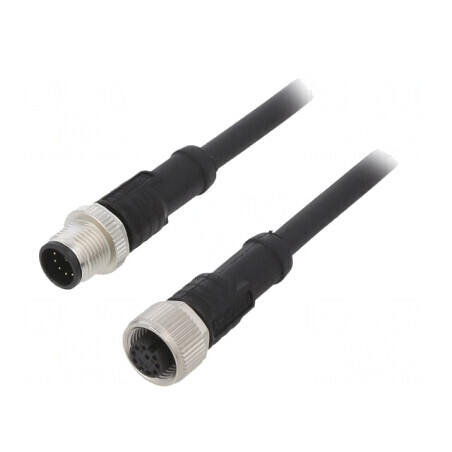 Cablu pentru senzori/automatizări M12-M12 2m | Electronic-mag.ro | Componente Electronice