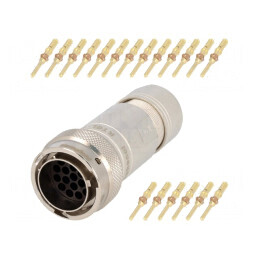 Conector circular RT360 mufă tată crimpat 19 pini | Electronic-mag.ro | Componente Electronice