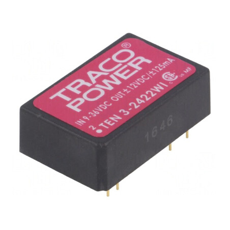 Convertor DC/DC 3W 9-36V la 12V/-12V DIP24 | Electronic-mag.ro | Componente Electronice