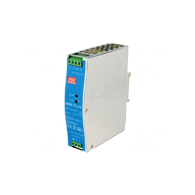 Alimentator pentru șină DIN 76,8W 24V 3,2A | Electronic-mag.ro | Componente Electronice