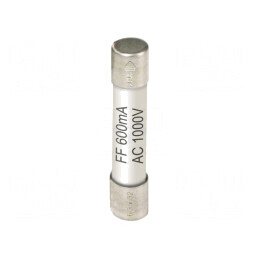 Siguranță 600mA 1kV 6,3x32mm 10buc. | Electronic-mag.ro | Componente Electronice