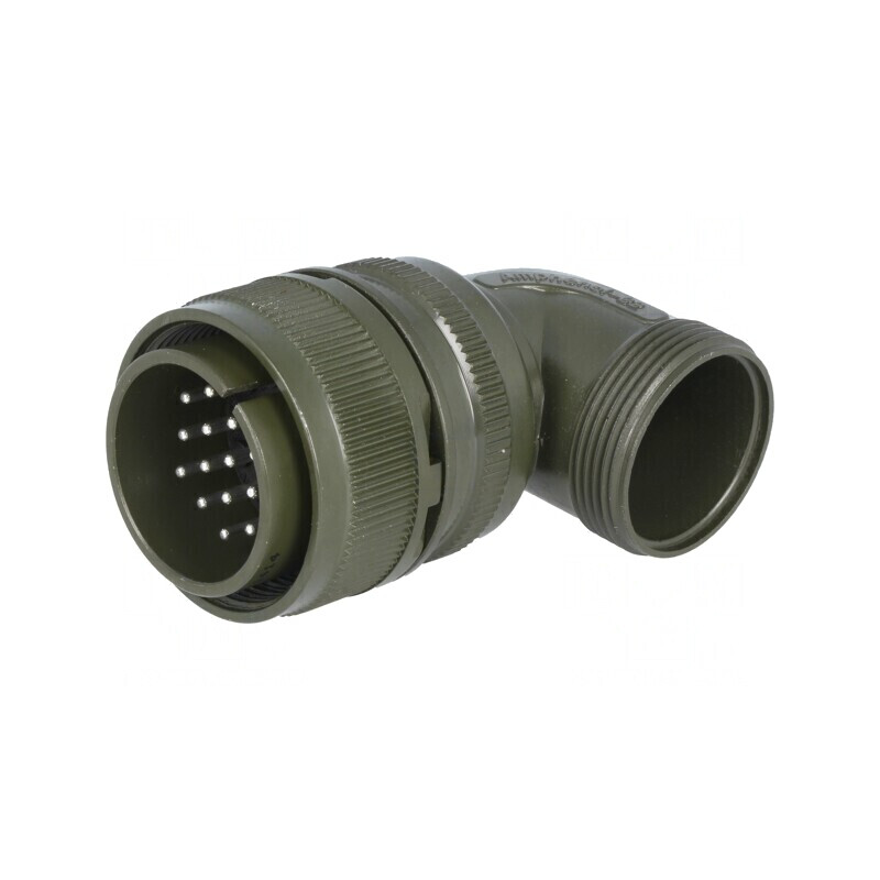Conector Circular 22mm Aliaj Aluminiu Oliv | Electronic-mag.ro | Componente Electronice