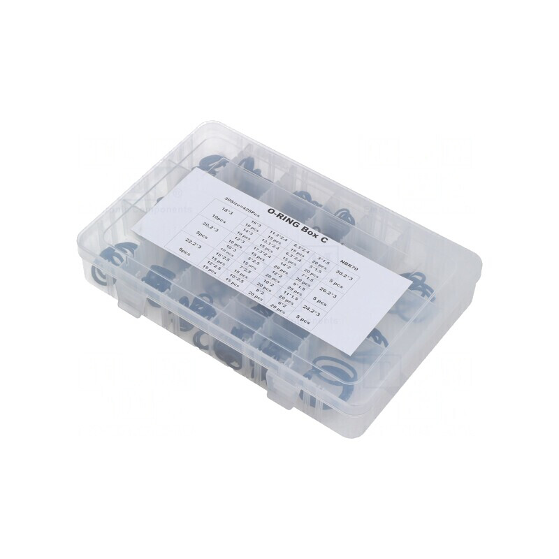 Set 425 O-Ring-uri Cauciuc NBR Metric | Electronic-mag.ro | Componente Electronice