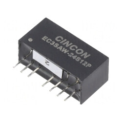 Convertor DC/DC 3W 9-36V la 12V 250mA SIP8 | Electronic-mag.ro | Componente Electronice