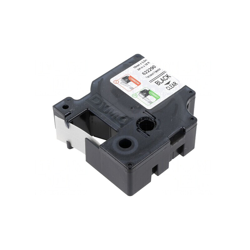 Bandă Transparentă 19mm x 5.5m Neagră | Electronic-mag.ro | Componente Electronice