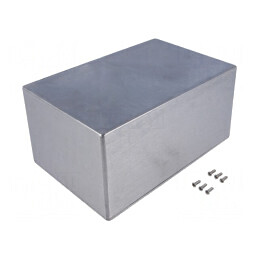 Carcasă Universală Aluminiu Naturală 146mm x 222mm x 106mm | Electronic-mag.ro | Componente Electronice