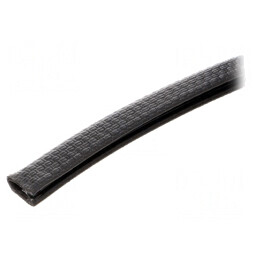 Ecran PVC Negru 10m x 9,5mm