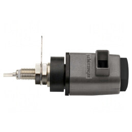 Clemă de laborator neagră 70VDC 16A 60mm | Electronic-mag.ro | Componente Electronice
