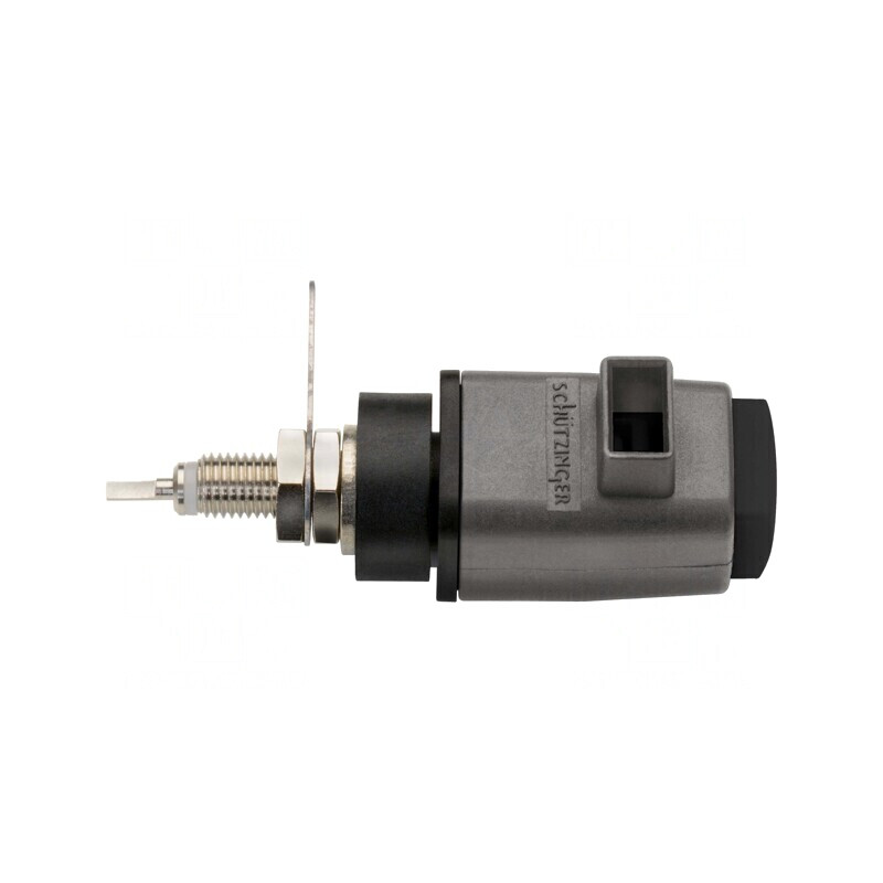 Clemă de laborator neagră 70VDC 16A 60mm | Electronic-mag.ro | Componente Electronice