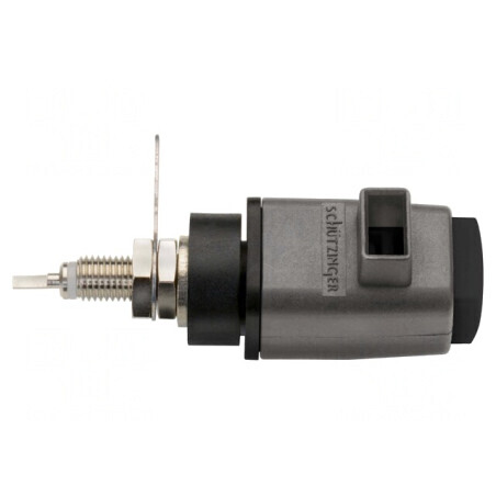 Clemă de laborator neagră 70VDC 16A 60mm | Electronic-mag.ro | Componente Electronice