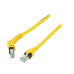 Patch cord S/FTP Cat 6a galben 2m | Electronic-mag.ro | Componente Electronice