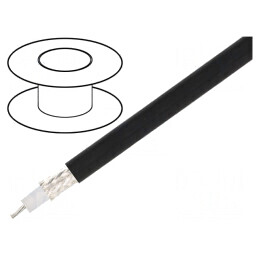 Cablu Coaxial RG214 Negru 100m 10.8mm | Electronic-mag.ro | Componente Electronice
