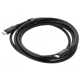 Cablu USB 4.0 USB C 2m Negru
