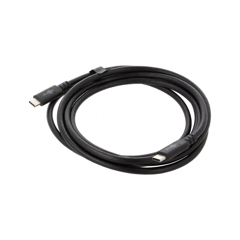 Cablu USB 4.0 USB C 2m Negru | Electronic-mag.ro | Componente Electronice