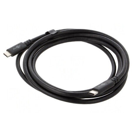Cablu USB 4.0 USB C 2m Negru | Electronic-mag.ro | Componente Electronice
