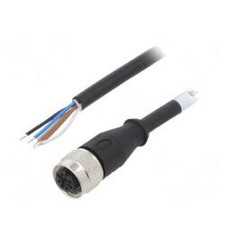 Cablu Conectare M12 5P 5m 60VAC 4A IP68 | Electronic-mag.ro | Componente Electronice