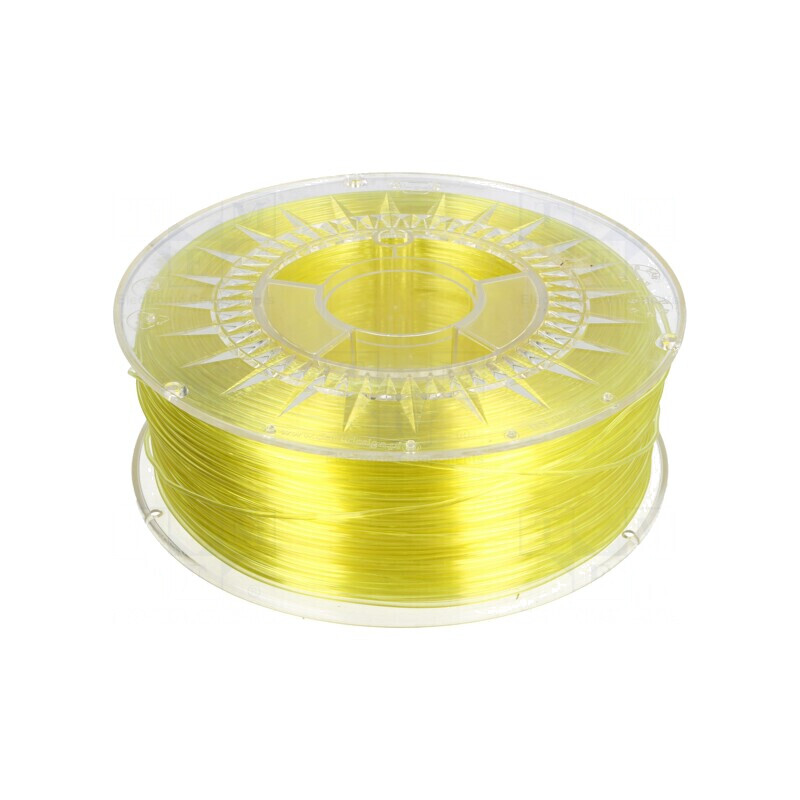 Filament PET-G 1,75mm Transparent Galben 1kg | Electronic-mag.ro | Componente Electronice