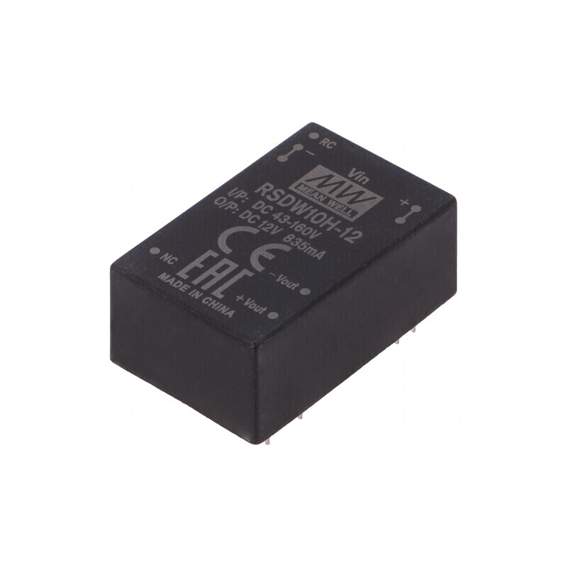 Convertor DC/DC 10W 43-160V la 12V 835mA THT | Electronic-mag.ro | Componente Electronice