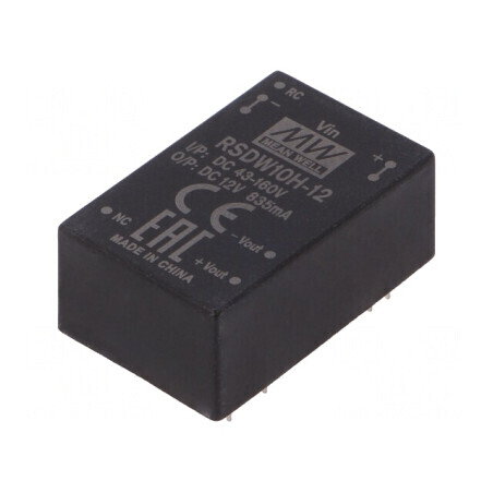 Convertor DC/DC 10W 43-160V la 12V 835mA THT | Electronic-mag.ro | Componente Electronice