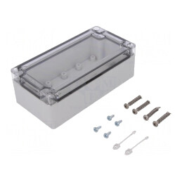 Carcasă universală gri ABS 82x162x55mm IK07 | Electronic-mag.ro | Componente Electronice