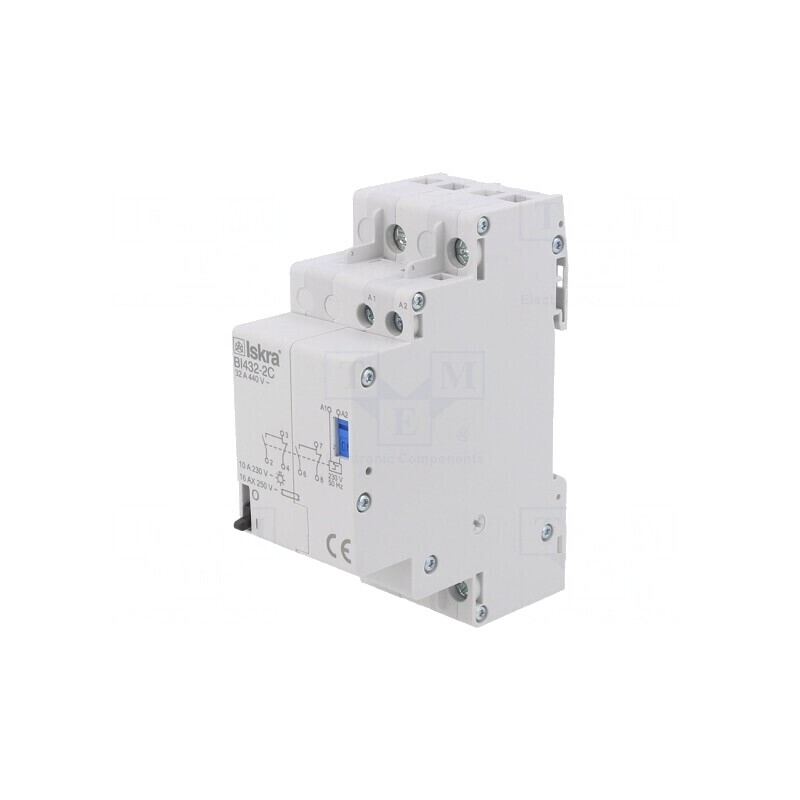 Releu bistabil de impulsuri DPDT 32A IP20 | Electronic-mag.ro | Componente Electronice