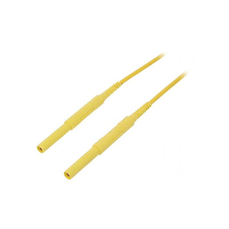 Cablu de măsurare 6kV 16A 1m galben HSPL 8568 | Electronic-mag.ro | Componente Electronice