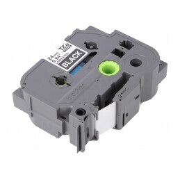 Bandă Neagră 24mm x 8m cu Text Alb TZE-355 | Electronic-mag.ro | Componente Electronice