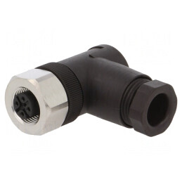 Mufă M12 4 PIN mamă IP68 DeviceNet/CANopen pe cablu | Electronic-mag.ro | Componente Electronice
