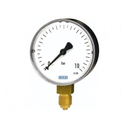 Manometru 100mm Clasa 1,6 -1÷9bar Oțel 20÷60°C | Electronic-mag.ro | Componente Electronice