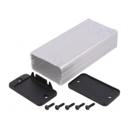 Carcasă IP65 cu panou și lame de fixare 59x120mm | Electronic-mag.ro | Componente Electronice