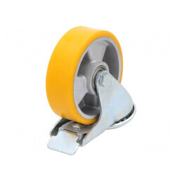 Roată de transport poliuretan 125mm 300kg | Electronic-mag.ro | Componente Electronice