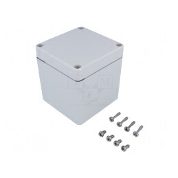 Carcasă Universală Gri EURONORD 80x82x85mm IK08 PC | Electronic-mag.ro | Componente Electronice