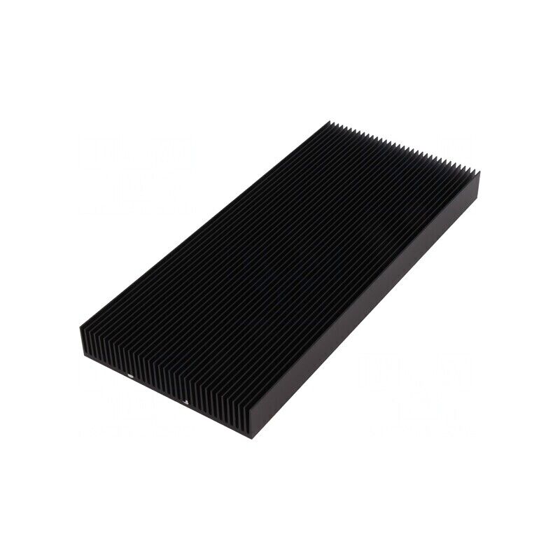 Radiator Extrudat cu Aripioare Negru 200x90x17 mm | Electronic-mag.ro | Componente Electronice