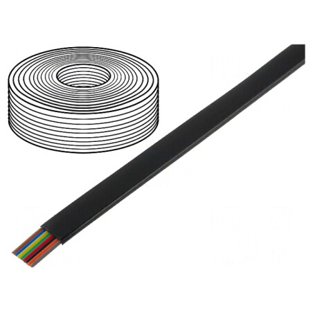 Cablu Telecomunicații Litat 8x28AWG Negru 100m | Electronic-mag.ro | Componente Electronice