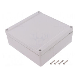 Carcasă Universală Policarbonat 160x160x60mm 1555R2GY | Electronic-mag.ro | Componente Electronice