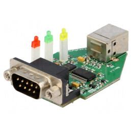 Adaptor USB la RS232 cu LED Indicator D-Sub 9 pini | Electronic-mag.ro | Componente Electronice